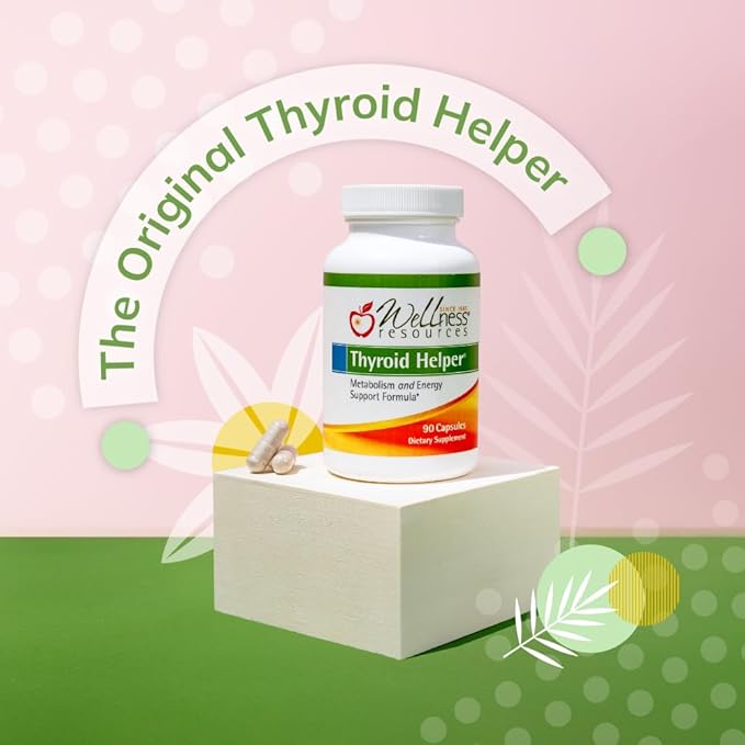 Wellness Resources Thyroid Helper - Natural Supplement for Metabolism, Energy, Thyroid Support (180 Capsules) …