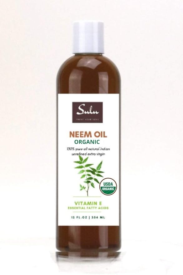 SULU ORGANICS 100% Pure Unrefined Virgin Cold Pressed Neem Oil 1 Gallon (128 FL.OZ)