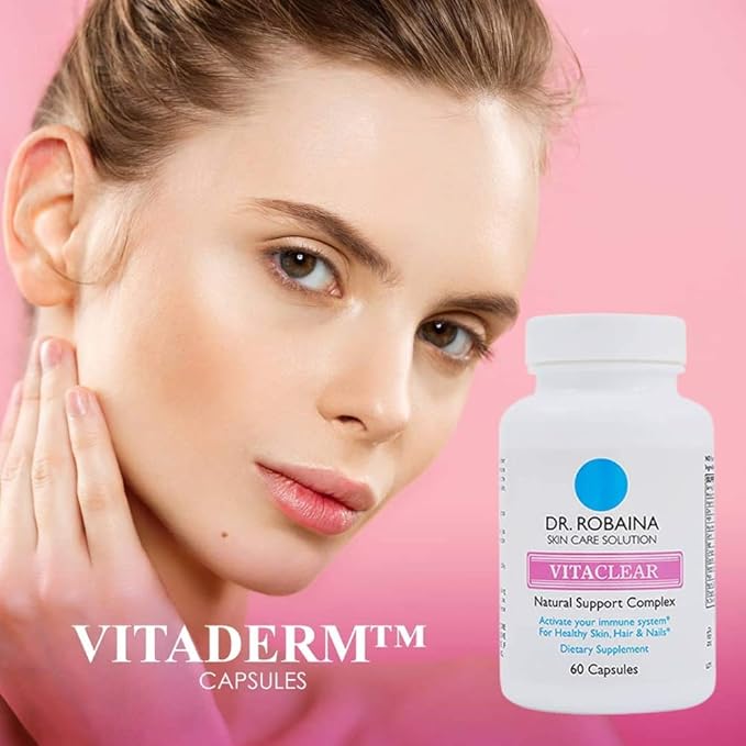 Dr. Robaina VITADERM Vitaclear Complex - Boosts Immune System for Healthy Skin, Hair, and Nails - Recovery and Prevention Support