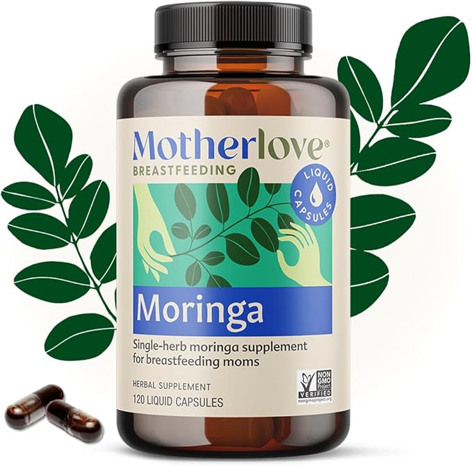 Motherlove Moringa (240 Capsule Value Size) Lactation Supplement to Support Breast Milk Supply—Non-GMO, Organic Herbs, Vegan, Kosher