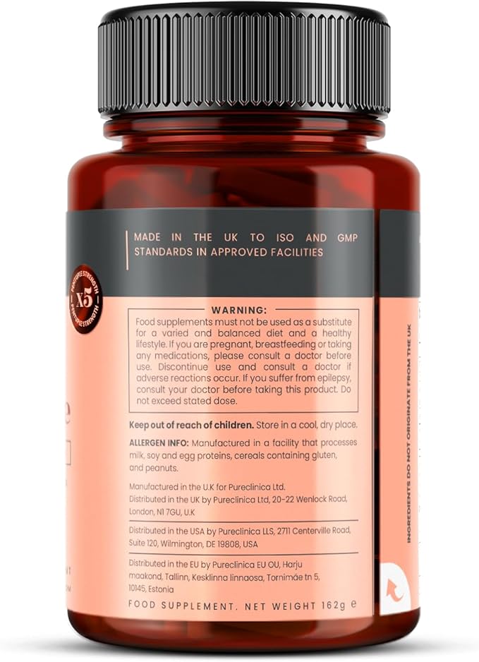 pureclinica Inflammease Ultra Complete (Resveratrol, Ginger, ALA, Spirulina, Curcumin- 5 Supplements in one) 1305mg x 180 Tablets - 2 Bottles of 90 Tablets - 6 Months Supply!