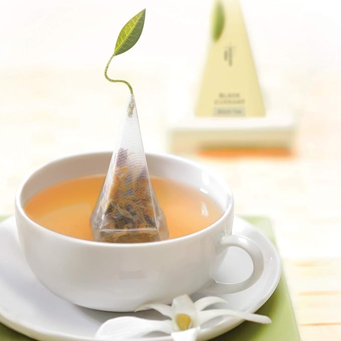 Tea Forte Assorted Herbal Presentation Box Tea Gift Set Sampler, 20 Count, 2 of Each Variety Individually Wrapped Handcrafted Pyramid Infuser Bags