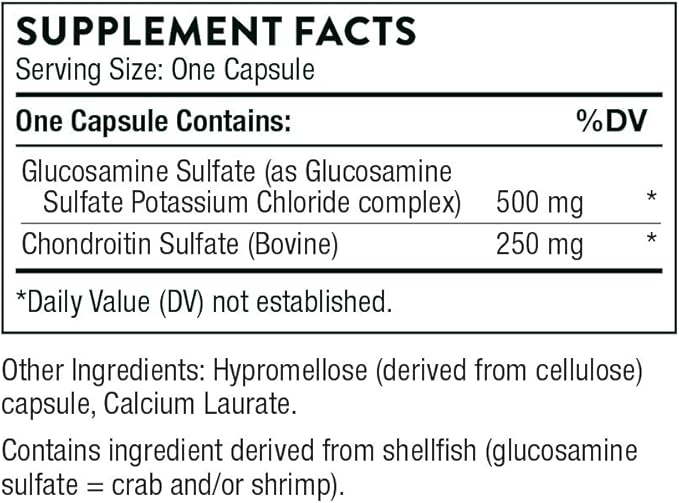 THORNE - Glucosamine & Chondroitin - Support to Maintain Healthy Joint Function and Mobility* - 90 Capsules