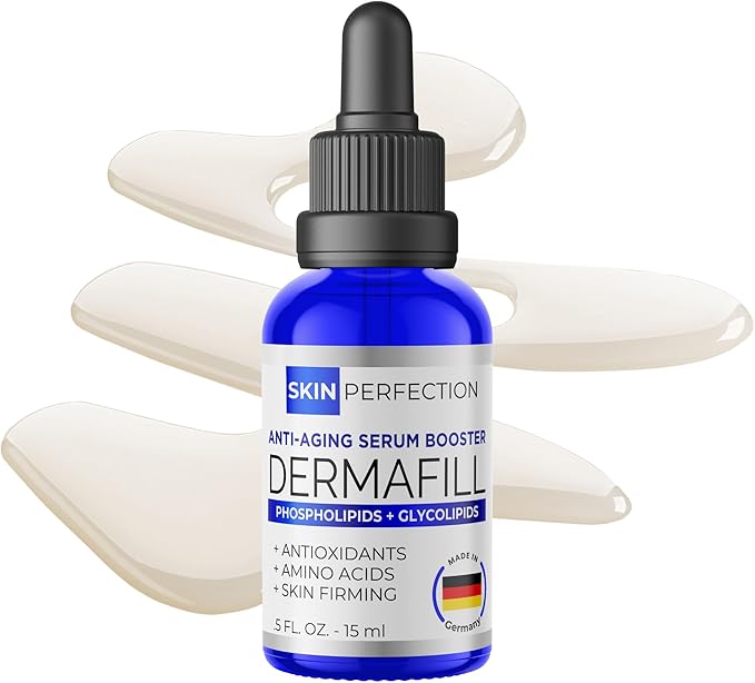 Skin Perfection Adipofill Wrinkle Filler - Anti Aging Serum with Patented L-ornithine Amino Acid for Plump Up Under-eye Hollowness & Nasolabial Lines - Diy Face Serum for Women Mix with Any Skincare