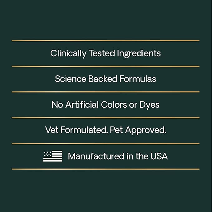 VETRISCIENCE Extra Strength Healthy Hip & Joint Chews, GlycoFlex Glucosamine and Green-Lipped Mussel Joint Support Supplement for Dogs, Promote Mobility & Soothe Joint Discomfort, Chicken, 60 Count