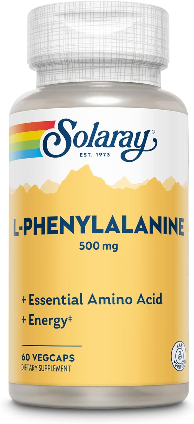 SOLARAY L-Phenylalanine Veg Cap (Btl-Plastic) 500mg | 60ct
