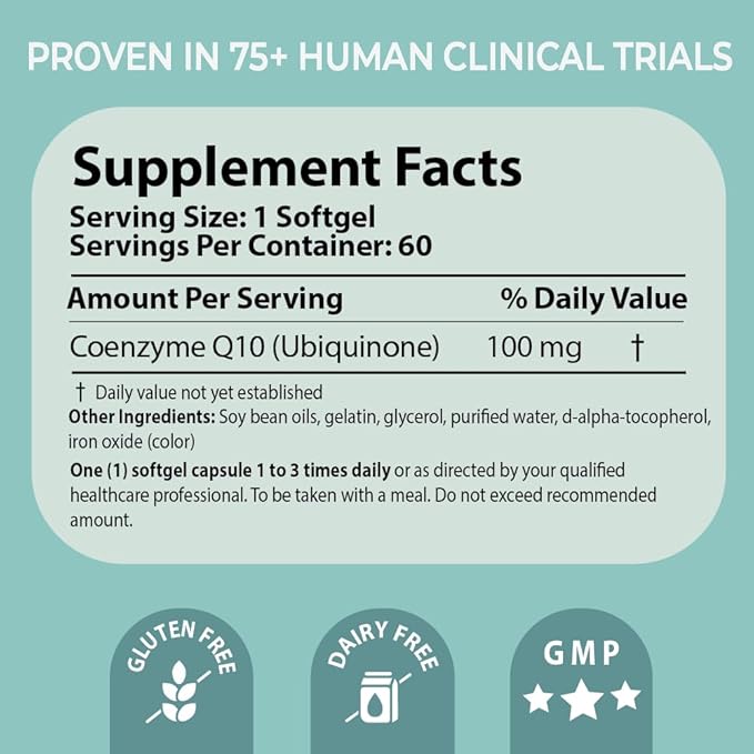Pharma Nord Bio-Quinone Gold Coenzyme Q10 100mg | The Original CoQ10 | High Absorption, Backed by Research | Essential Antioxidant for Energy, Heart Health and Fertility Support* | 150 Softgels