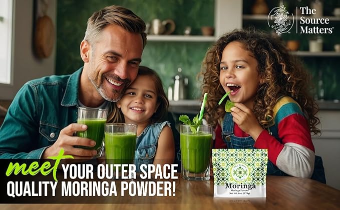 Superfood Moringa Powder – Fresh Dried Organic Moringa Leaf from Indonesia – Nutritious Greens & Complete Plant Protein – Certified USDA Organic – 170g Pouch, 42 Servings (20 Pack)