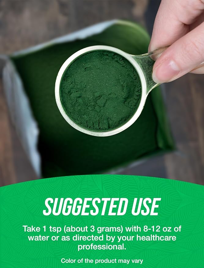 BulkSupplements.com Organic Chlorella Powder - Broken Cell Wall, Green Superfood Powder, Chlorella Supplement - Gluten Free, 3g per Serving, 1kg (2.2 lbs) (Pack of 1)