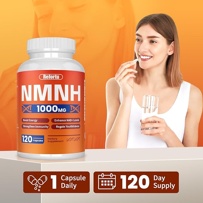 NMNH Supplement(Dihydronicotinamide Mononucleotide),Nicotinamide Mononucleotide for NAD+ Booster,1000mg per Serving,Supports Energy & Overall Health,120 Capsules