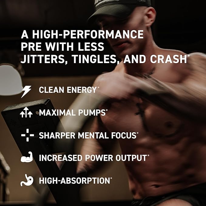 Kaged Pre Workout MAX Powder | Watermelon | Tingle Free, High Stim Pre-Workout | 305 mg Caffeine, Creatine, L-Citrulline | MAXCatalyst for Absorption | Supplements for Men & Women | 20 Servings