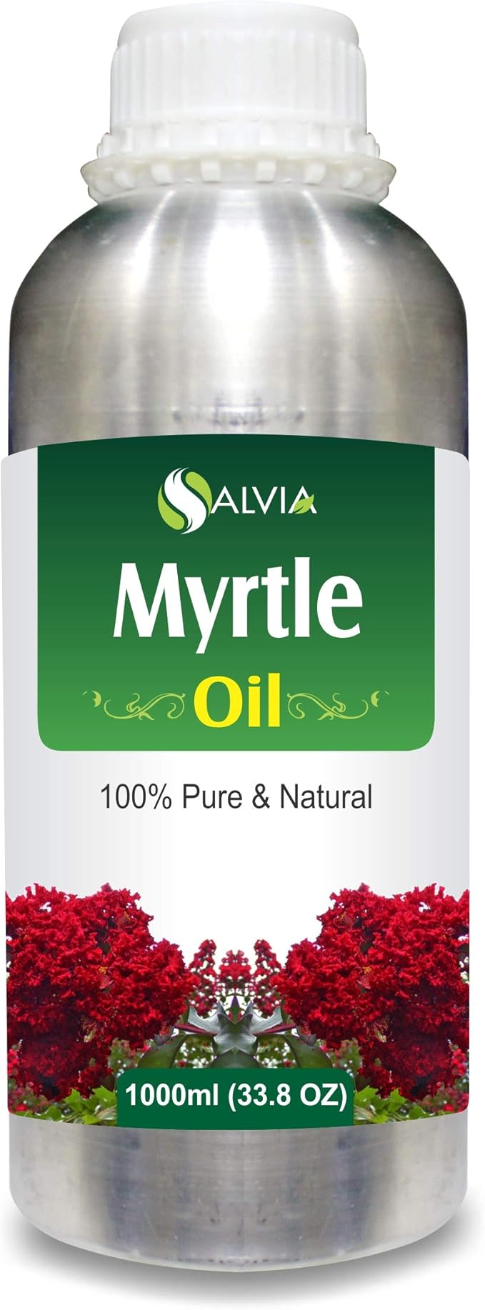 Salvia Bulk Myrtle Oil (Backhousia citriodora) Essential Oil 100% Pure & Natural Undiluted Unrefined Uncut Organic Standard Oil Therapeutic Grade Oil Aromatherapy Bulk Oil 1000ml/33.8fl oz
