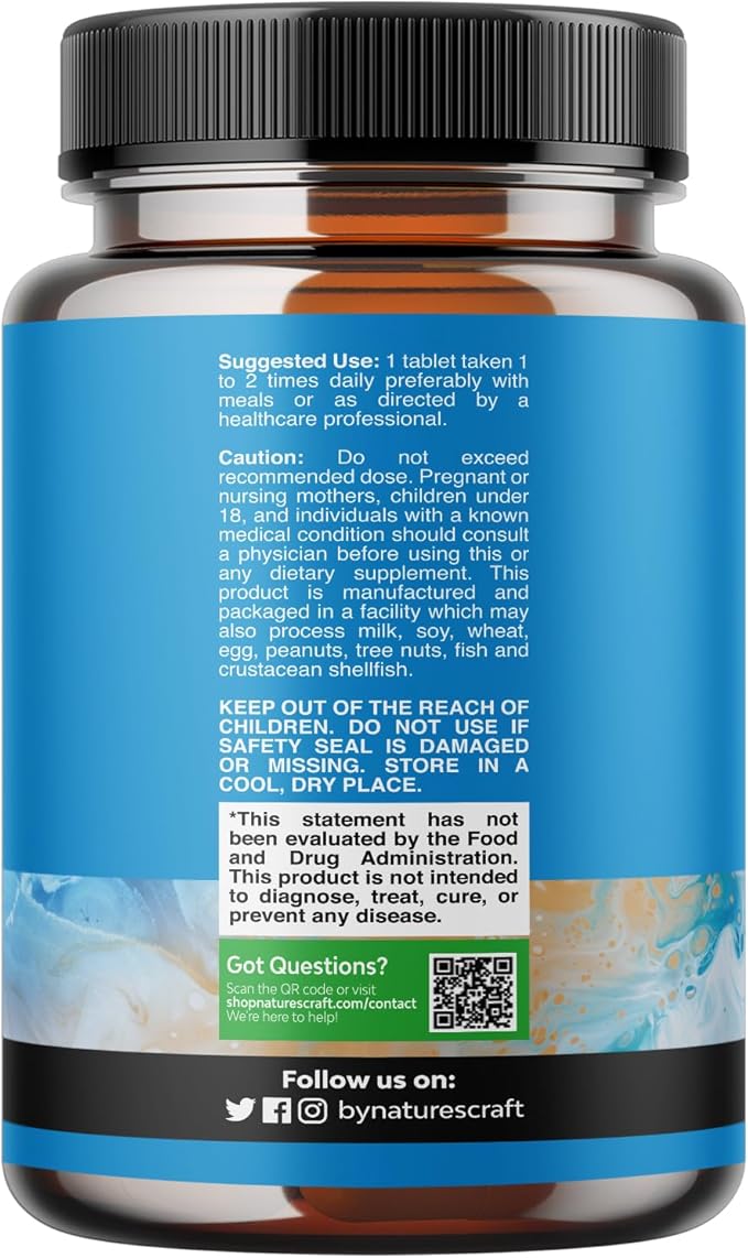 Natures Craft Plant Sterols Complex with Beta Sitosterol - 500mg Beta-Sitosterol Sterols and Stanols Supplement for Prostate Support - Prostate Health Supplement for Men - 60 Tablets