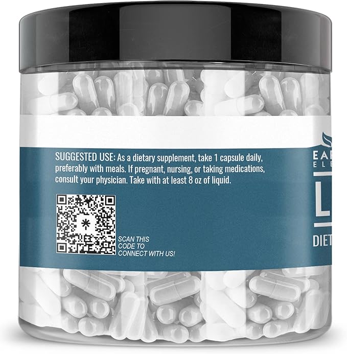 Earthborn Elements L-Histidine 200 Capsules, Pure & Undiluted, No Additives