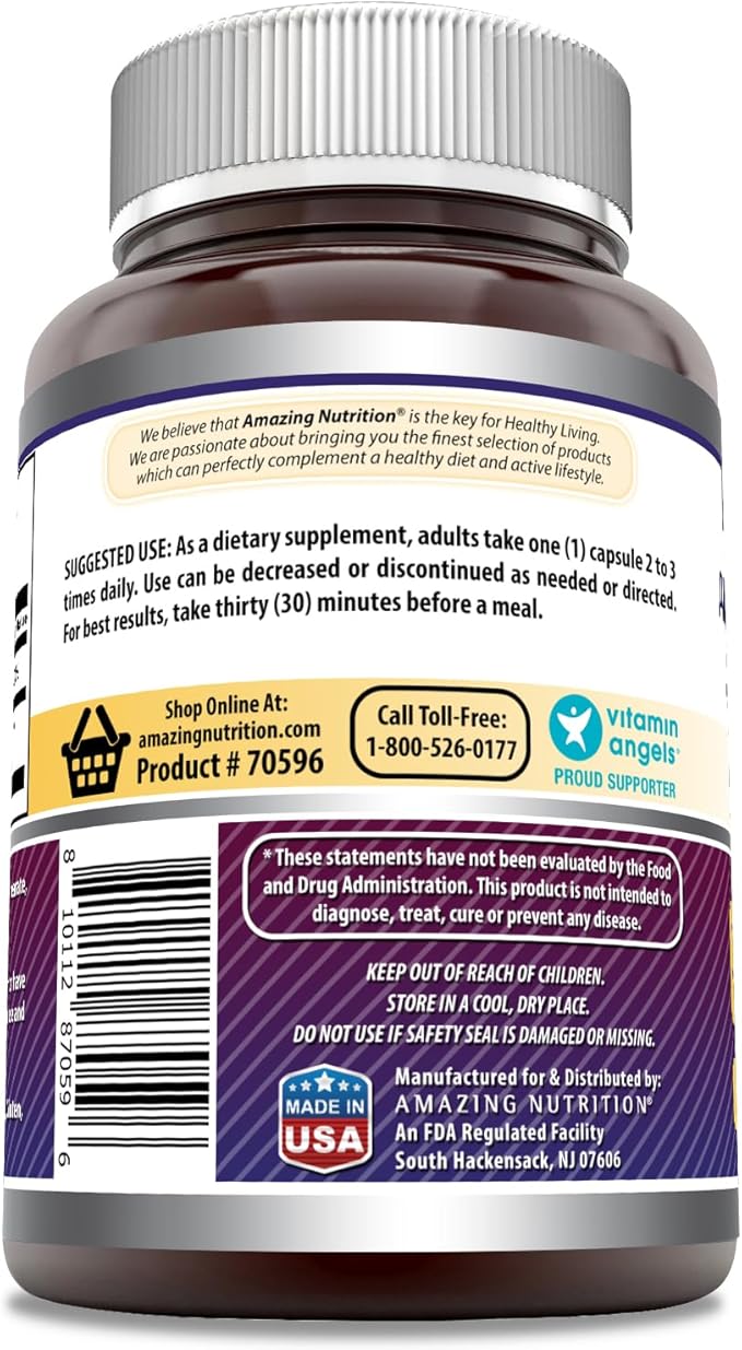 Amazing Formulas DLPA Supplement | DL-Phenylalanine |1000 Mg | Capsules | Non-GMO | Gluten-Free | Made in USA (180 Count)