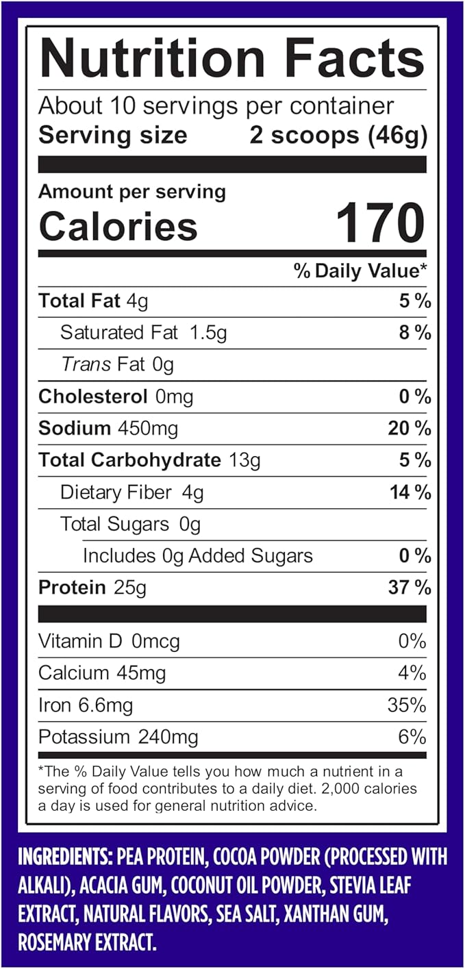 Vega Original Essential Protein - 25g Plant-Based Protein, Creamy Chocolate, 10 Servings, Vegan Non-GMO Drink Mix, Smoothie & Shake Ready, Gluten Free, Dairy Free, 16.2oz (Packaging May Vary)