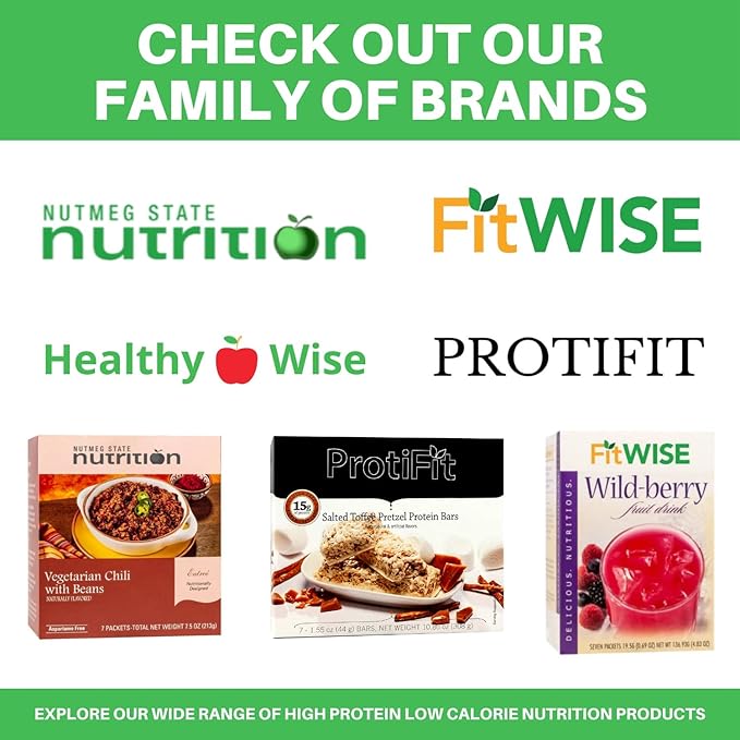 PROTIFIT - High Protein Wafer Bar, 15g Protein, Low Calorie, Low Carb, Low Fat, Trans Fat Free, Cholesterol Free, Ideal Protein Compatible, 5 Servings Per Box (Chocolate)