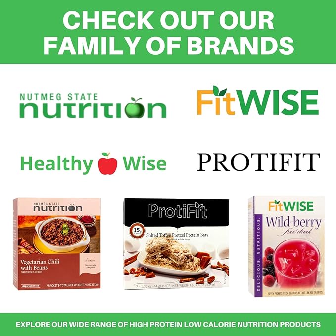 PROTIFIT - High Protein Wafer Bar, 15g Protein, Low Calorie, Low Carb, Low Fat, Trans Fat Free, Cholesterol Free, Ideal Protein Compatible, 5 Servings Per Box (Raspberry)