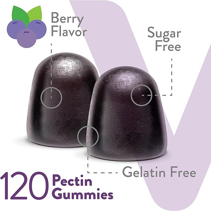 VITEEY Sambucus Elderberry Gummies for Adults & Teens + Zinc & Vitamin C - Sugar Free - Immune Support & Booster Herbal Supplement - Vegan, Gluten Free, Gelatin Free, GMO Free, Chewable Berry Flavored
