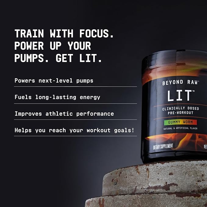 Beyond Raw LIT Pre-Workout - Fruit Punch (30 Servings)