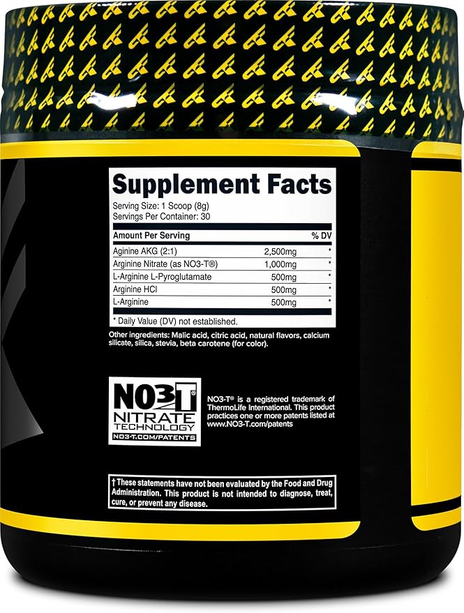Primaforce L-Arginine Complex Powder (30 Servings Per Bottle | Peach Mango) Powerful Protein Building Supplement for Maximum Gains