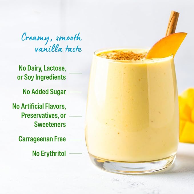Orgain Organic Vegan Protein Powder, Vanilla Bean - 21g Plant Protein, 4g Prebiotic Fiber, No Lactose Ingredients, No Added Sugar, Non-GMO, For Shakes & Smoothies, 2.03 lb (Packaging May Vary)