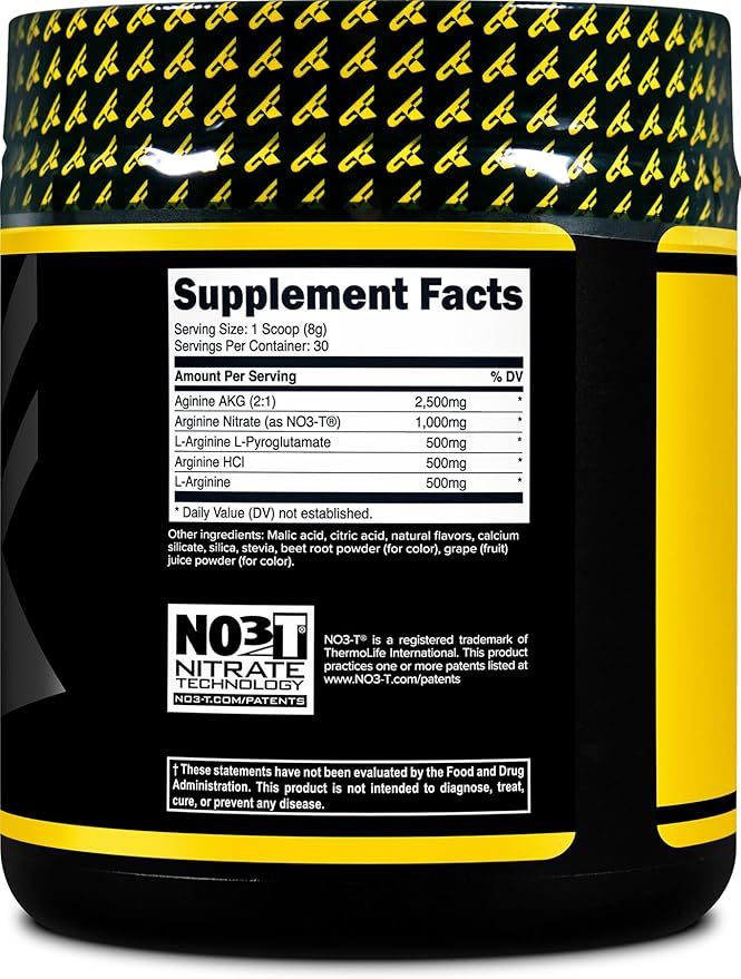 Primaforce L-Arginine Complex Powder (30 Servings Per Bottle | Mixed Berry) Powerful Protein Building Supplement for Maximum Gains