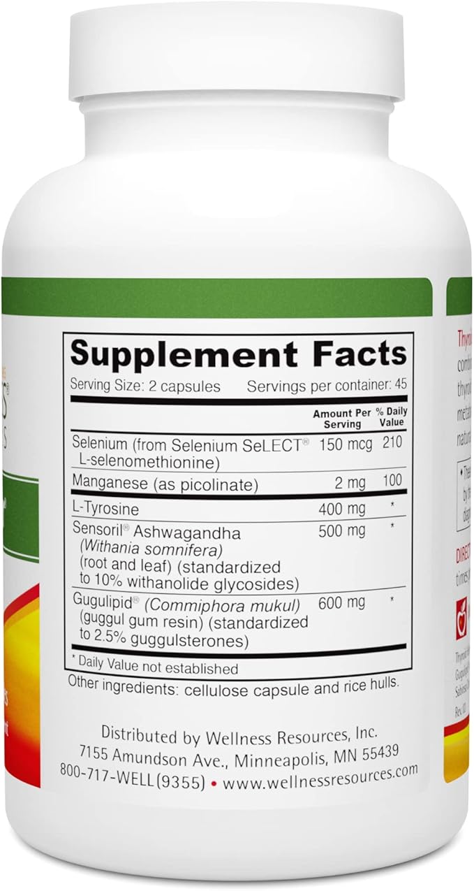 Thyroid Helper - Natural Supplement for Metabolism & Energy (90 Capsules)