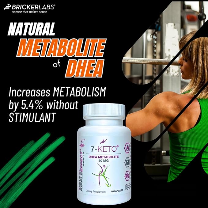 7-Keto DHEA Metabolite 50 mg Dietary Supplement for Weight Management, Safe and Effective Weight Management Support, 60 Capsules