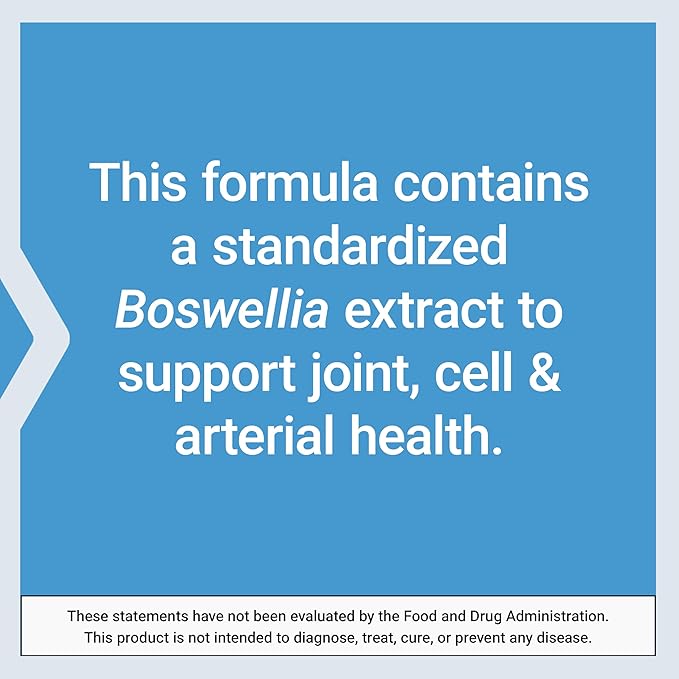 Life Extension 5-LOX Inhibitor with AprèsFlex®, 100 mg, standardized Boswellia serrata Extract, Promotes Joint, Cell & arterial Health, Gluten-Free, Non-GMO, Vegetarian, 60 Capsules