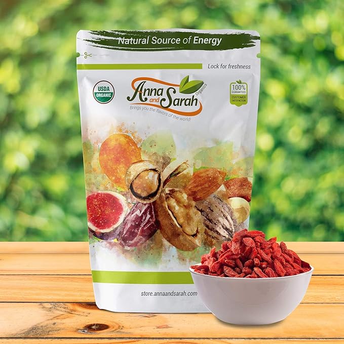 Anna and Sarah Organic Dried Goji Berries 3 Lbs in Resealable Bag