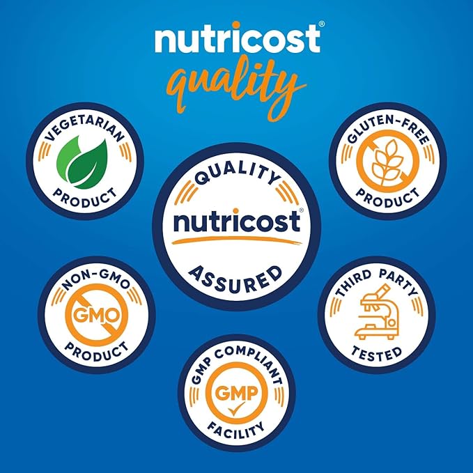 Nutricost Pea Protein Powder (4 LBS) Unflavored - 20g of Vegan Pea Protein Isolate, GMO-Free, Gluten-Free, 71 Servings