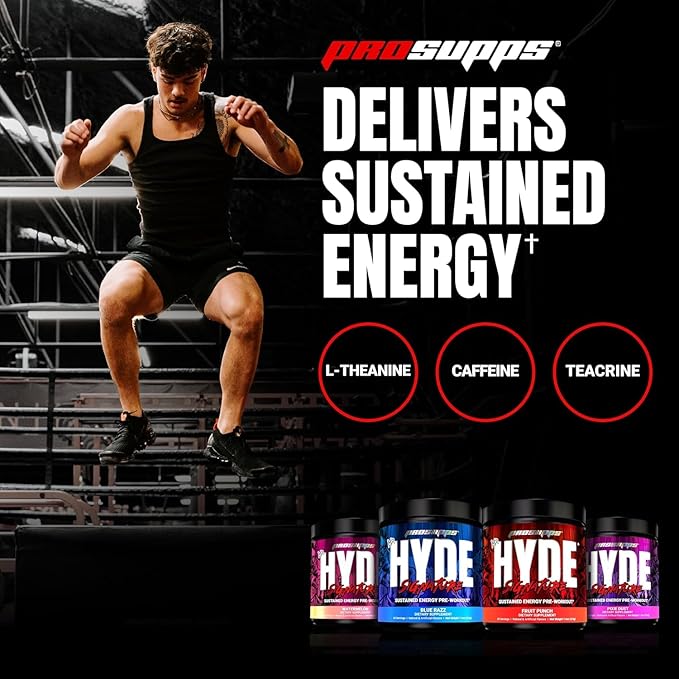 PROSUPPS L-Carnitine 3000 Stimulant Free Liquid Shots (31 Servings, Berry) and Mr. Hyde Signature Series Pre-Workout Energy Powdered Drink (30 Servings, Pixie Dust) Bundle