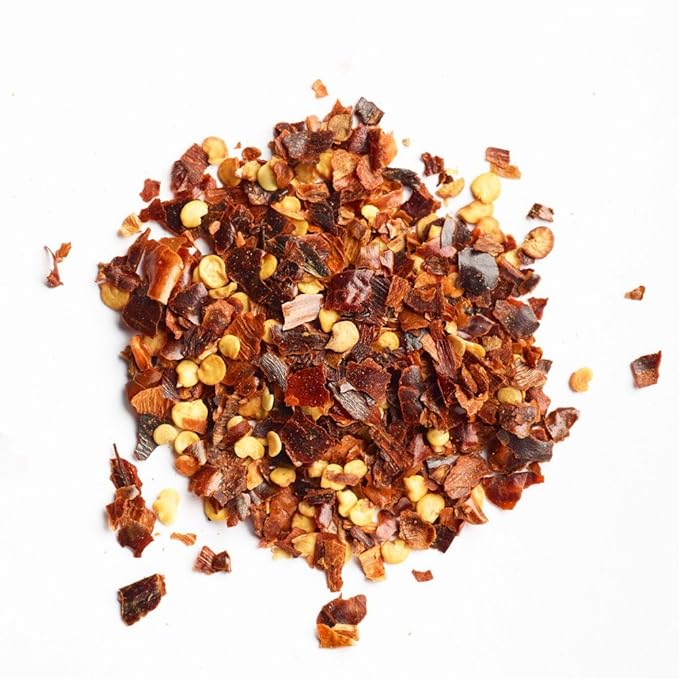 Pride of India - PACK of 6 - Red Chili Flakes – Gourmet Spice/Culinary-Pleasant Heat/Distinct Flavor & Aroma-Sprinkle onto Pizza/Pasta/Flatbread-Easy to Store-6 oz. Medium Dual Sifter Jar
