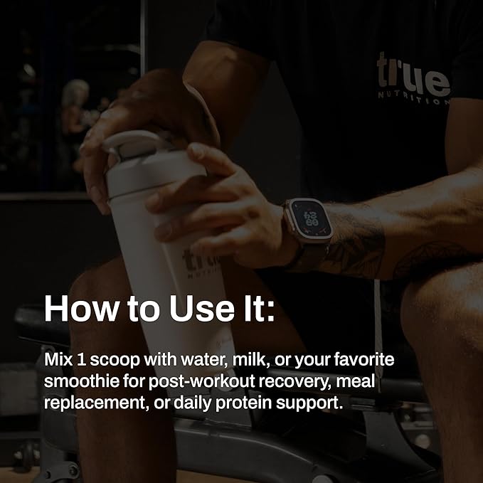 True Nutrition Unflavored Whey Protein Isolate Cold-Filtration - 100% Whey Protein Powder - 27g Protein per Serving - Mixes Easily and Tastes Great - Third Party Tested - Unflavored/Unsweetened - 1lb