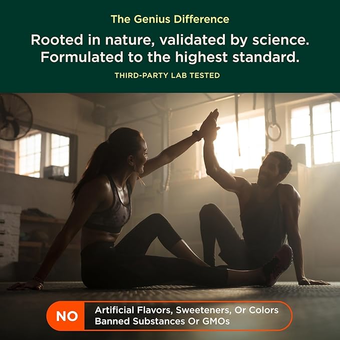 The Genius Brand - Genius Heart, 60 Veggie Pills - Natural Support Supplement May Help Cholesterol Levels and May Help Improve Healthy Blood Pressure - Grape Seed Extract, Vitamin K2 & CoQ10