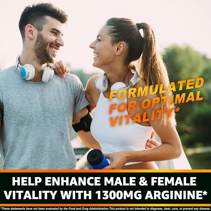 Sugar Free L Arginine Nitric Oxide Gummies 1300mg for Men & Women with L Citrulline, Beet Root, B3 | L Arginine L Citrulline Supplements | Vegan, 120 Counts