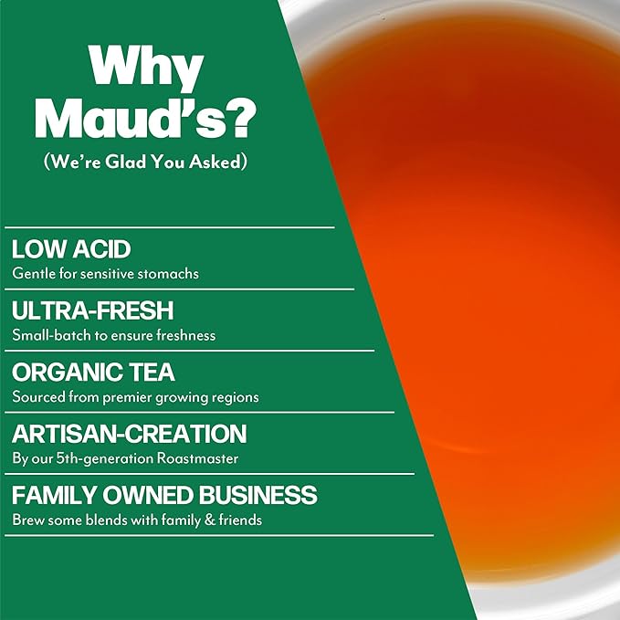 Maud's Organic Chamomile Lavender & Organic Peppermint Tea Bundle, 48 ct, Recyclable Single Serve Pods – 100% Gourmet Blended Tea Leaves, Compatible with Keurig K Cups Maker