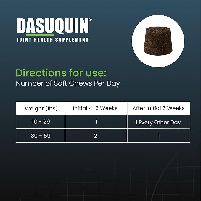 Nutramax Laboratories Dasuquin with MSM Soft Chews Small/Medium Dog 84 Count, brown