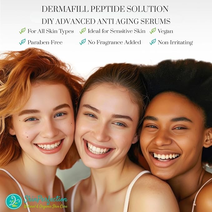 Skin Perfection Adipofill Wrinkle Filler - Anti Aging Serum with Patented L-ornithine Amino Acid for Plump Up Under-eye Hollowness & Nasolabial Lines - Diy Face Serum for Women Mix with Any Skincare