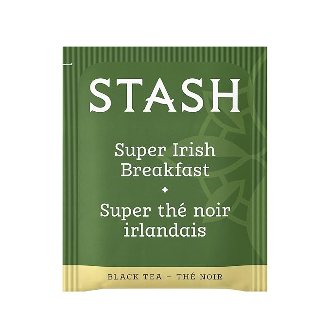 Stash Tea Super Irish Breakfast Black Tea, Box of 100 Tea Bags (Packaging May Vary)