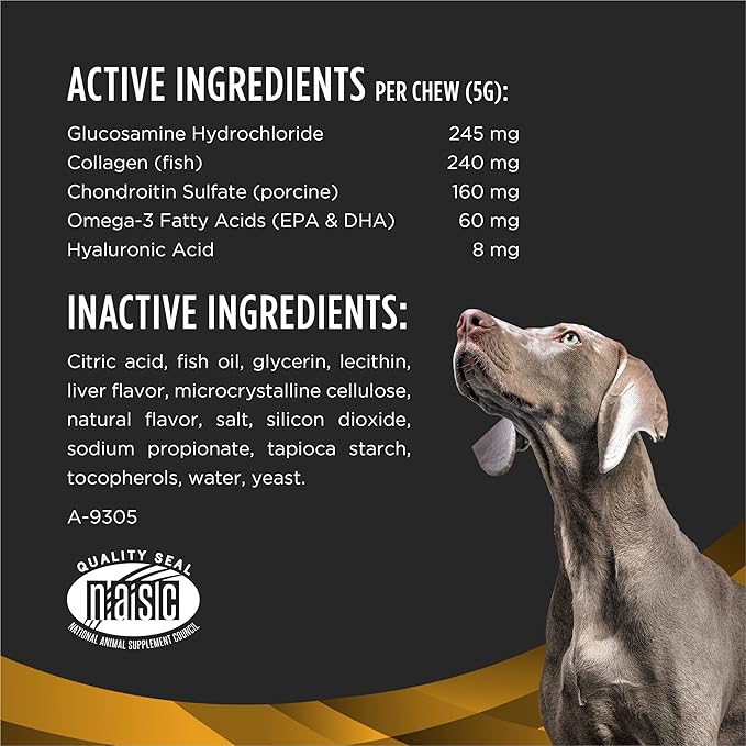 Purina Pro Plan Veterinary Joint Care Joint Supplement for Large Breed Dogs - 30 ct. Pouch