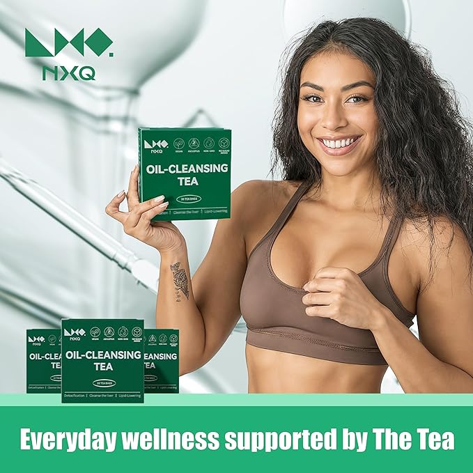 NXQ (30 Bags) Oil Cleansing Tea:Oil Reducing Tea-Traditional Recipe Tea with 9 Herbal Ingredients-A Blend of Winter Melon, Lotus Leaf, Cassia Seed, Poria for wellness