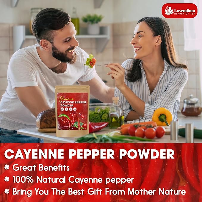 Lavendium, Premium 1.56 lbs Cayenne Pepper Powder– Pure Ground Red Pepper, Bold and Spicy Flavor