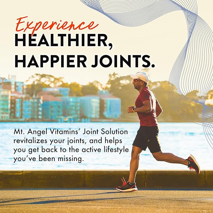 Mt. Angel Vitamins - Joint Solution - Curcumin C3 Complex, Turmeric, Tumeric, Turmeric Curcumin, Joint Support Supplement, Tumeric and Ginger, Turmeric Supplement, Glucosamine, Collagen - 60 Caps