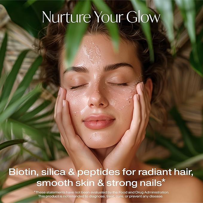 Beyond Brilliance Collagen Powder (Unflavored, 30 Servings) - With Collagen Peptides, Biotin and Silica for Healthier Skin, Hair and Nails