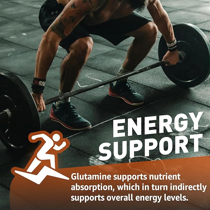 L-Glutamine 1000mg Gummies for Women & Men| with Beta-Alanine, BCAAs, Magnesium Glycinate, Potassium & Ashwagandha | Vegan | Sugar-Free & Extra-Chewy | 120 Counts