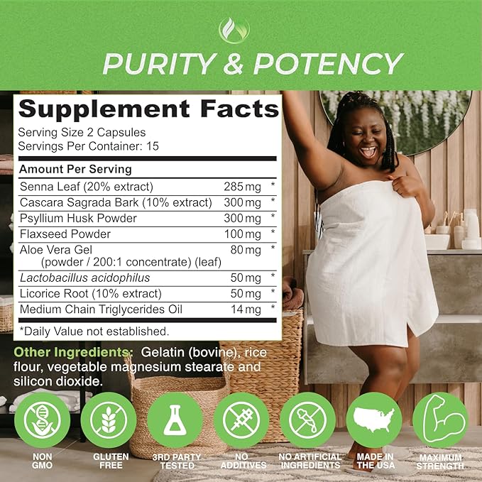 THE ENCLARE NUTRITION 15 Day Detox Cleanse for Weight Loss. Advanced Gut Support for Women & Men. Colon Cleanse Laxatives for Constipation & Bloating Relief. Gut Cleanse Probiotic Diet Pills 60ct (2)