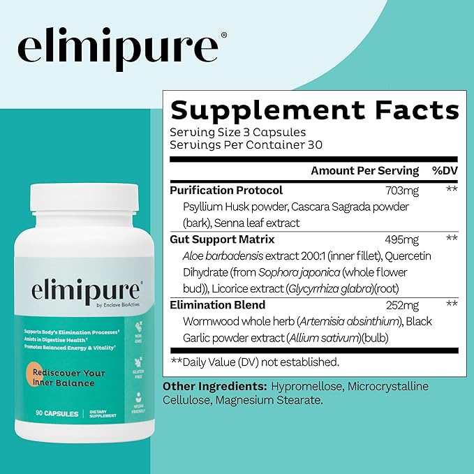 Gut Cleanse & Restore Supplement 2 Pack: Natural & Effective Detox Cleanse Capsules | Fortify Your Microbiome | Effortless Morning Stools | Restore Your Gut from The Inside Out