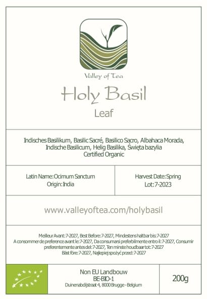 Tulsi Holy Basil Organic Tea - Sweet Green Delicacy - Herbal Thulasi or Tulasi 200g